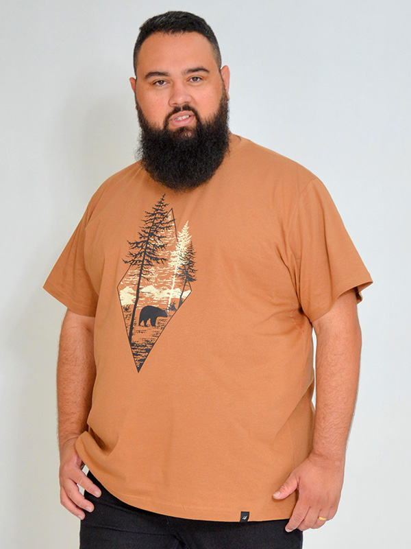 Camiseta Plus Size Urso Caramelo