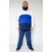Camiseta Polo com Recortes Plus Size Azul