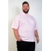 Camiseta Polo Plus Size Rosa
