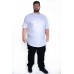 Camiseta Plus Size LongLine Básica Branca