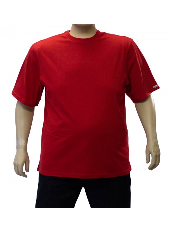Camiseta Básica Plus Size Vermelha