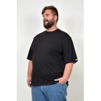 Camiseta Básica Plus Size com Elastano Preta