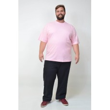 Camiseta Básica Plus Size Rosa