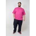 Camiseta Básica Plus Size Pink