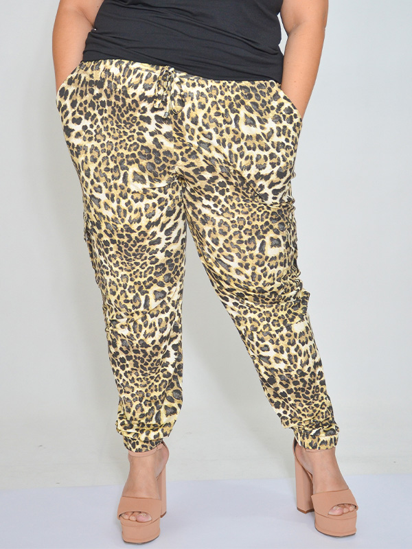 Calça Cargo Animal Print