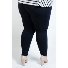 Calça Legging Plus Size Preta